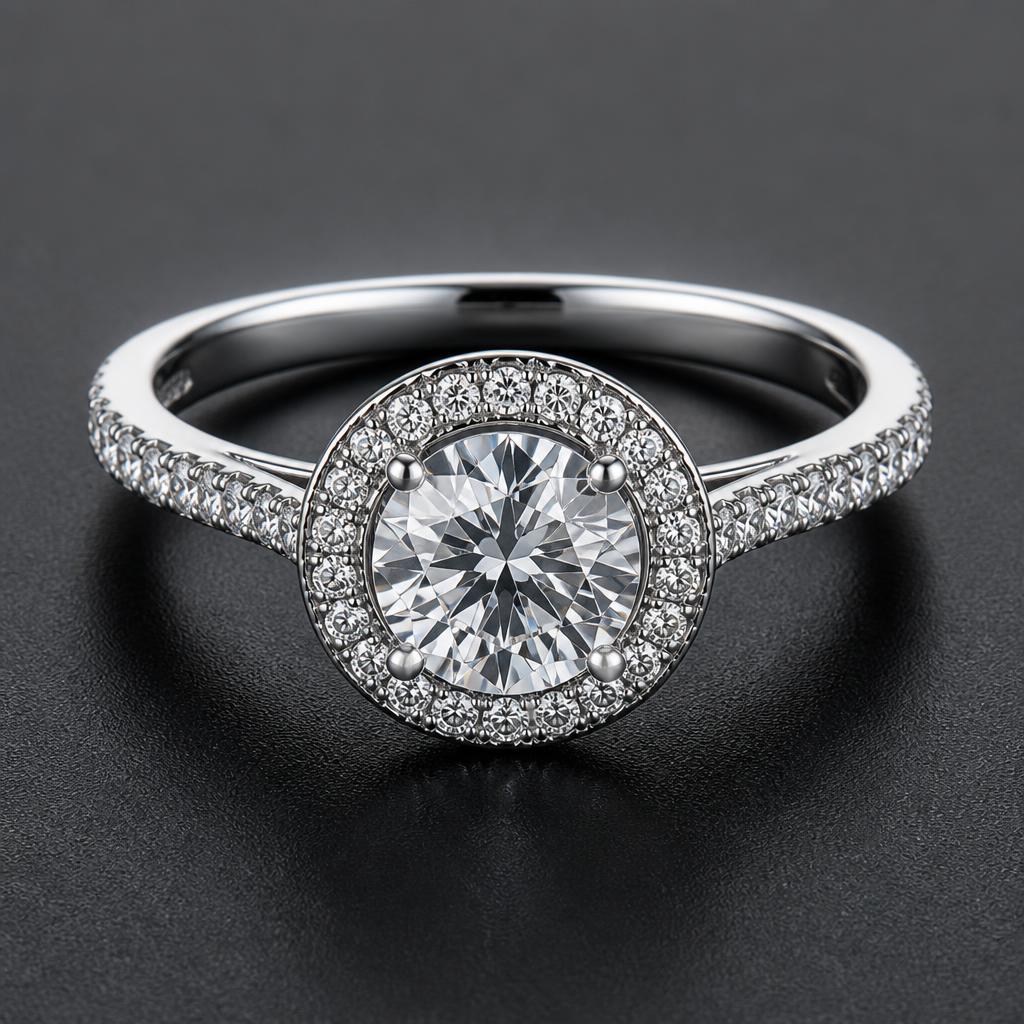 1.05ct Halo — 14k White Gold